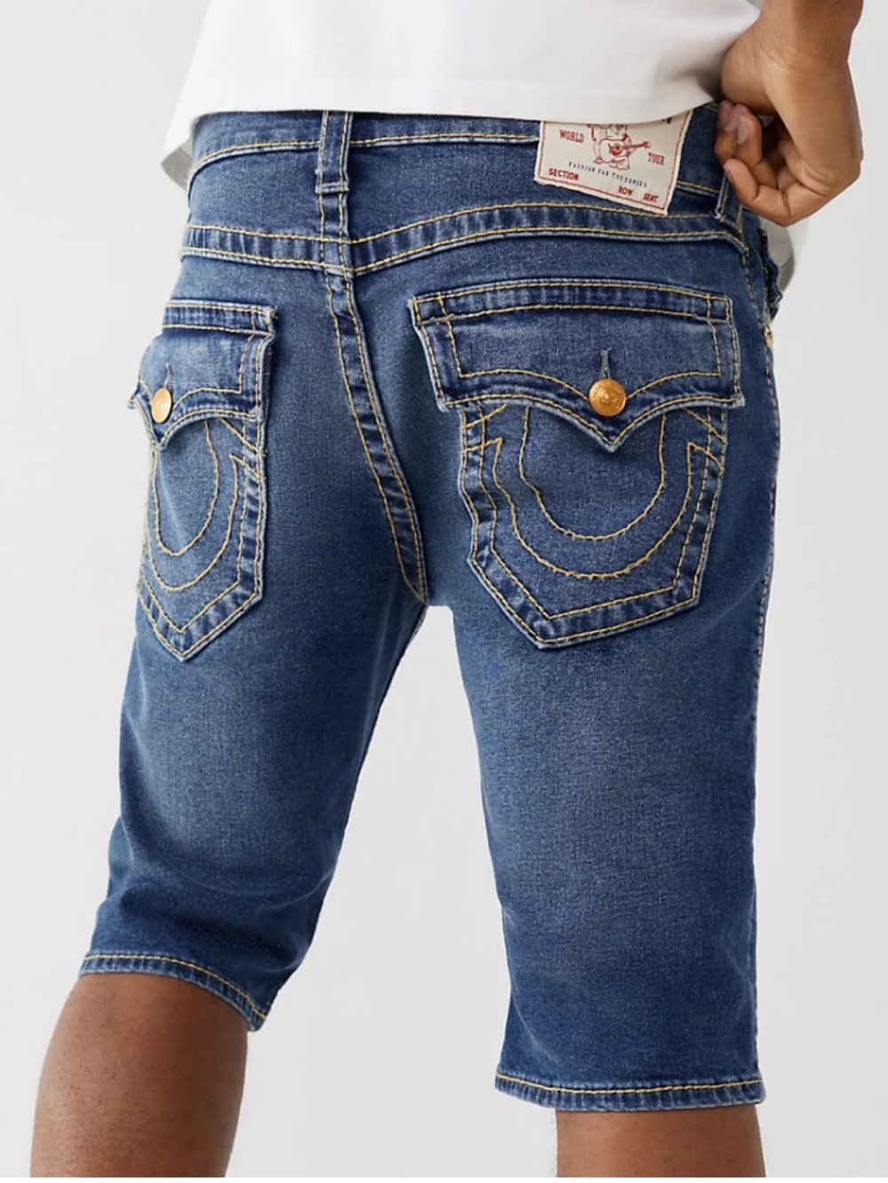 True Religion Rocco Relaxed Skinny Denim Shorts